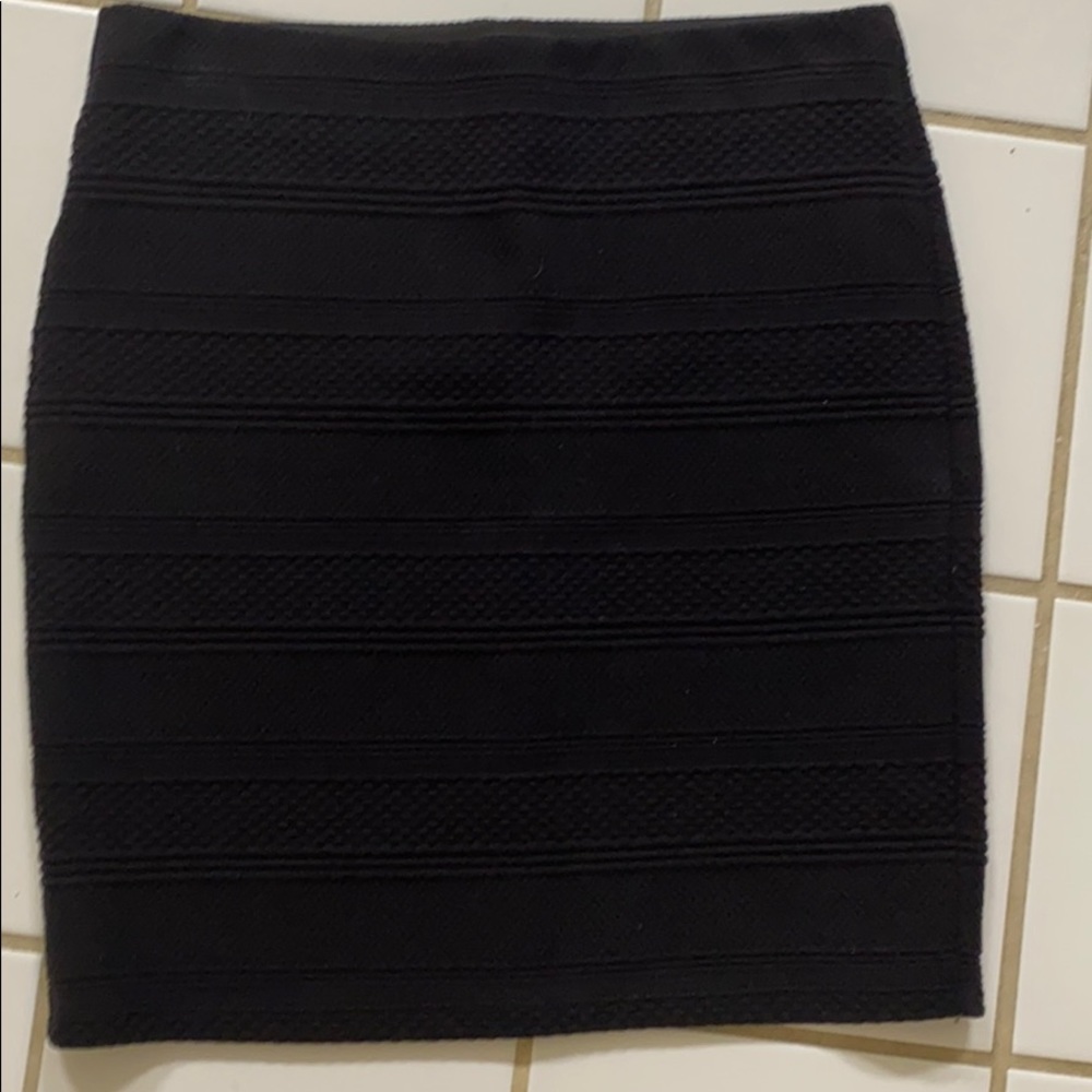 Loft Black Knit Skirt